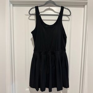 all in motion Black Pleated Tank Dress